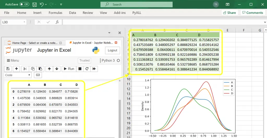 Python Jupyter Notebooks In Excel